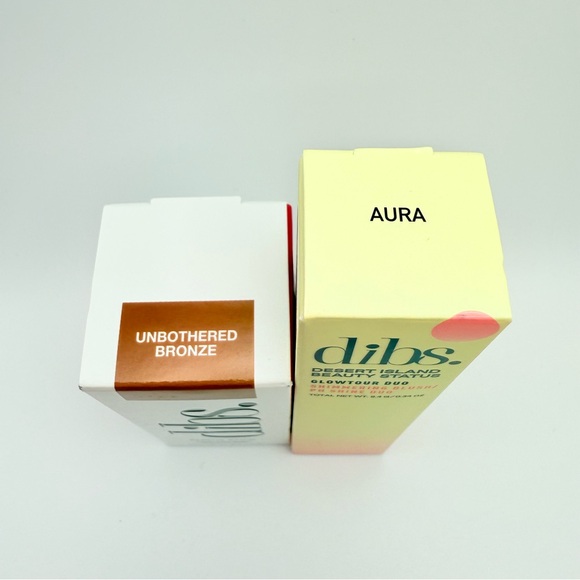 2 Dibs Bronzer & Glowtour Duo Aura PH Cream Blush Highlight Unbothered Bronze - Picture 3 of 15